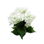 Lateksist valge hortensiakimp, 45 cm