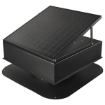 P&auml;ikesepaneelidega katuseventilaator termostaadiga