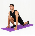 &Otilde;nnelike inimeste Andy sinine joogamatt