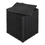 Modulaarsed drenaažiplaadid Vevor, 31x31x1,5 cm, must, 24tk
