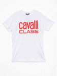 CAVALLI CLASS - Meeste l&uuml;hikeste varrukatega s&auml;rk QXT62QJD060WHITE_XL