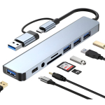 USB jagaja HUB 8in1