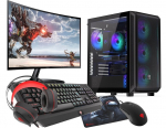 Arvuti VIST Gaming PC Set AMD Ryzen 5950X RTX 5060 64GB SSD 1TB WiFi W11 LCD 27"