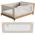 Tulano Cover 30 beige voodipiire 200 cm &ndash; kaitse voodist v&auml;ljakukkumise eest