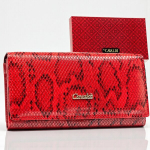 Ehtsast nahast naiste rahakott Cavaldi, punane