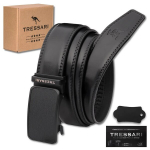 TRESSARI meeste must v&ouml;&ouml;, 115cm, automaatne lukk, naturaalne nahk, p&uuml;kstele