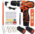 Akutoitega 44-osaline puurimiskomplekt happy people andy