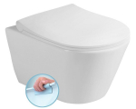Ripp-WC AVVA, servata Rimless, istmega SLIM Soft Close, 35,5x53 cm, valge