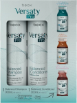VERSATY PRO komplekt: &scaron;ampoon 300 ml, palsam 300 ml ja kontsentraat monoannused personaliseeritud k&uuml;lmade juuste taastamise lahenduste jaoks (3 x 15 ml)