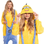Naiste &uuml;hes t&uuml;kis Kigurumi pidžaama Minioni kost&uuml;&uuml;m kollane 175-185 cm XL