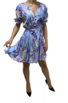 Naiste kleit, Made in Italy, lilleline sinine, L/XL