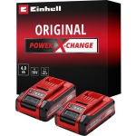 Einhell 18V 4Ah PXC-Twinpack 2x Akku 18 V 4,0 Ah Li-Ion ( 4511629 ) mit Ladestandanzeige