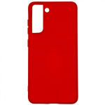 Evelatus Samsung Galaxy S21 Fe nano silikoon&uuml;mbris pehme puutega TPU punane