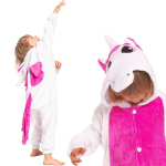 Laste pidžaama Kigurumi &uuml;likond &Uuml;kssarvik roosa 105-115 cm, 105-115 cm