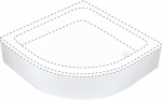 Poolringikujulise du&scaron;ialuse viimistlus Deante Plus II (80 cm)