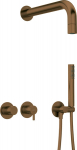 Varjatud Du&scaron;ikomplekt Deante Silia NQS_C0XK, Brushed bronze