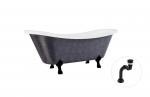 Vann Besco Amelia Glam 190, Graphite+Black, sifooniga Klik-klak Black