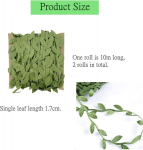 Elegance-go kunstlikud liaanid, 20 meetri lehtedega liaanid, kunstlik lehevanik, leheriba, kunsttaimed ruumi kaunistamiseks, pulmadeks, peoks, aeda, seina kaunistamiseks (2 rulli)