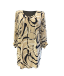 Naiste pluss Klaudia/28/must-beez-valge/