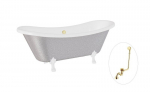 Vann Besco Amelia Glam 190, Silver+White, sifooniga &uuml;levooluga Klik-klak Gold