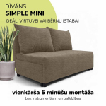 Kahe kohaline lahtik&auml;iv diivan Simple Mini, Podrez, beež