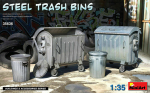 Liimitav mudel MiniArt 35636 Steel Trash Bins 1/35