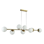 Rippvalgusti E27 Bali 120 cm x8, kuldne