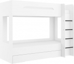 Korrusvoodi Meblocross Blanc, 200x80 cm, valge MDF