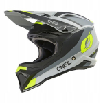 Laste BMX motokrossikiiver O'Neal 1SRS Stream must/kollane M 48 cm