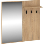 Riidenagi peegliga Meblocross Boss Bos-19 L, pruun