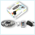 V&auml;rviline RGB LED riba komplekt puldi ja toiteplokiga | 150 dioodi | 5 meetrit | 21W