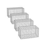 4 gabiooni komplekt 100x80x30cm, h&otilde;bedane
