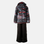 Huppa Poiste kevad-s&uuml;gis komplekt YOKO, red pattern/ black