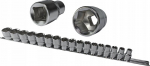 17 tk. 3/8" kuuskantpesa komplekt 8-24mm
