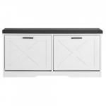 Kingariiul pingiga, 100x30.5x47.5 cm, must valge, panipaik