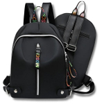 Must naiste kooli elegantne veekindel seljakott