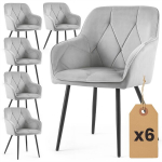 6 tooli komplekt Akord Diamante, hall