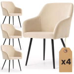 4 tooli komplekt Akord Estelle, pruun