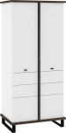 Cross CRO-21 2-ukseline riidekapp &ndash; Oak Grange/Valge, 90&times;195&times;60 cm