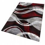 Modernne vaip Otto 01, 80x150 cm, hall-punane