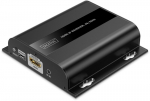 HDMI IP vastuv&otilde;tja - DIGITUS - DS-55352 - UHD 4K 60Hz - HDMI 2.0 - Ulatus 200m - CAT6 - Must