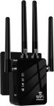 WiFi signaali v&otilde;imendi, suure haardeulatusega, must, Ethernet pesaga