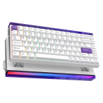 Aula Hero84 HE juhtmevaba magnetiline m&auml;nguklaviatuur, RGB valgustusribaga ja valge-lilla taustavalgustusega