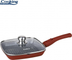 Valu alumiiniumi grillpann koos kaanega 24x4 cm HR-JLG-A24G, COOKING BY HEINNER