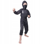 Ninja kost&uuml;&uuml;m lastele, must, 110-120 cm