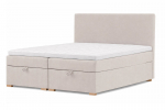 Voodi R-Line Primidonne 160&times;200 cm pesukastidega, kangas Caldo 01 beež
