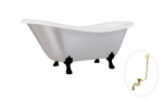 Vann Besco Otylia Glam 170, Silver+Black, sifooniga ja &uuml;levooluga Klik-klak Gold