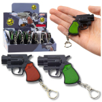 Mini p&uuml;stol-revolver valgusefektidega, 6,5 cm (1 tk)