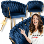 Polsterdatud tool, Glamour Velour CAPI Punustatud merev&auml;e sinine elutuba s&ouml;&ouml;gituba