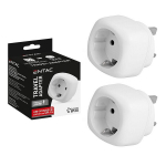Adapter Entac, EU pistikupesa - UK pistik, 2 tk